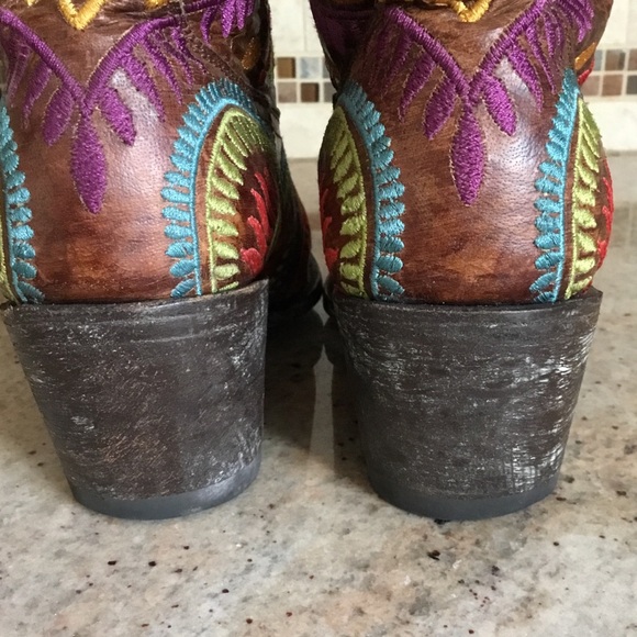 Old Gringo Tiegan Embroidered Western Cowboy Cowgirl Boots Vesuvio Brass - Picture 9 of 16